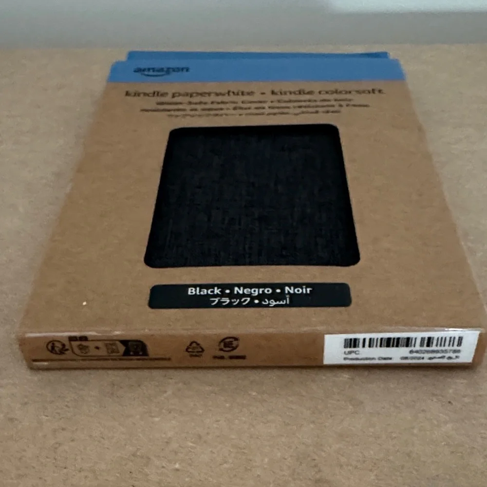 Amazon Kindle Paperwhite Black Fabric Cover